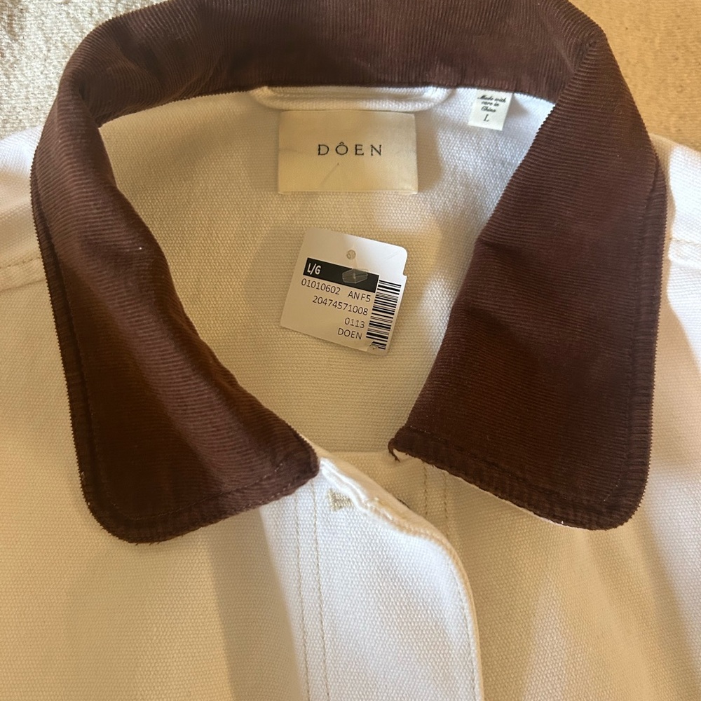 Doen Pascual Jacket in Salt size Large - new with tags - Picture 7 of 8